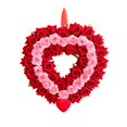 thumbnail image 2 of Valentine's Day Wreath with Roses for Heartwarming Festive and, 2 of 6
