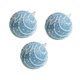thumbnail image 2 of 3 piezas de adornos de bolas navideñas para colgar en el árbol de Navidad. Rayas de ondas, 2 of 9