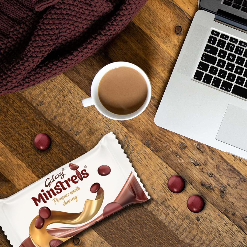 Galaxy Minstrels Creamy Chocolate 42g (Pack of 6)