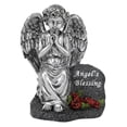 thumbnail image 3 of harayaa Angel Statue with Solar Function, Durable Resin Decoration, Suitable for Outdoor Silver, 3 of 8