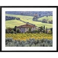 thumbnail image 2 of Art.com Italy, Tuscany. Vineyards and Olive Trees in Autumn by a House Photographic Print by Julie Eggers, Black Frame Wall Art, 29" x 23", 2 of 5