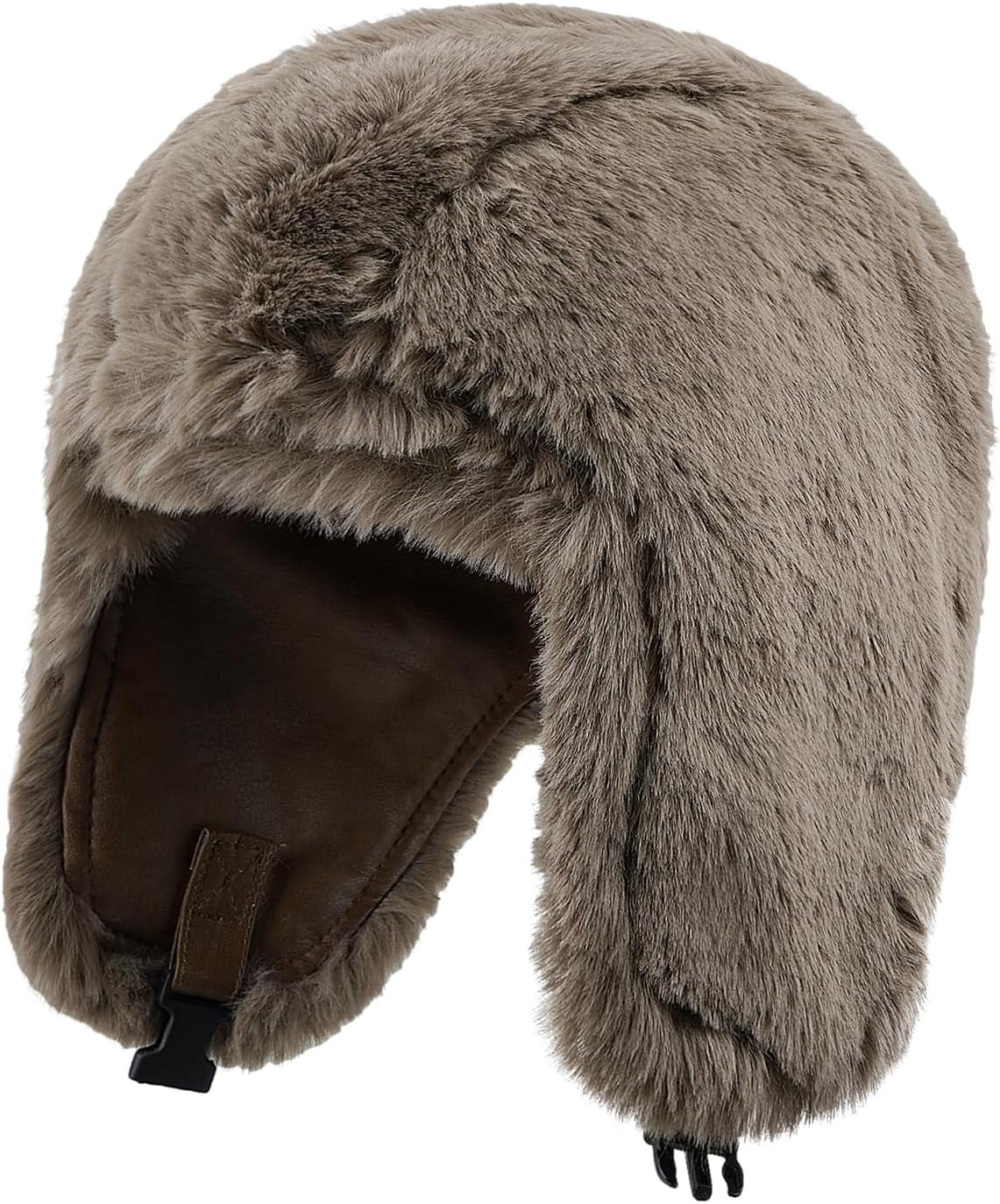 Zhengup Aviator Faux Leather Trapper Eskimo Earflap Hunting Hat Cold Weather Winter Gear Russian Ushanka Cossack Trooper Hat