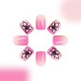 thumbnail image 4 of 24Pcs Square Nail Tips Designs Fake Nail Press On Nail Artificial False Nail, 4 of 7