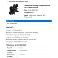 thumbnail image 2 of Thermostat Housing - Compatible with 2017 Jaguar F-Pace, 2 of 2