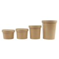 thumbnail image 3 of [25 Count] 32 oz Freezer Containers and Lids - Kraft Paper To Go Cups - Heavy Duty Paper Quart Ice Cream Containers! Non-vented Lids Prevent Freezer Burn! Frozen Dessert Supplies, 3 of 3