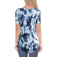 thumbnail image 4 of Camiseta de mujer Jumpingount con cuello en V y manga corta Azul L, 4 of 6