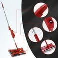 thumbnail image 3 of CATGOOD Cordless Rechargeable Floor Sweeper, Manual Floor Sweeper Lightweight Floor Cleaner with Low Profile Body to Reach Under Furniture, Red, 3 of 12