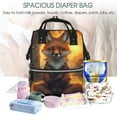 thumbnail image 5 of Gaeub Sunset Maple Tree Fox Print Mummy Diaper Bag Backpack,Durable Maternity Baby Nappy Casual Shoulder Bags,Travel Hiking Outdoor Pack, 5 of 6