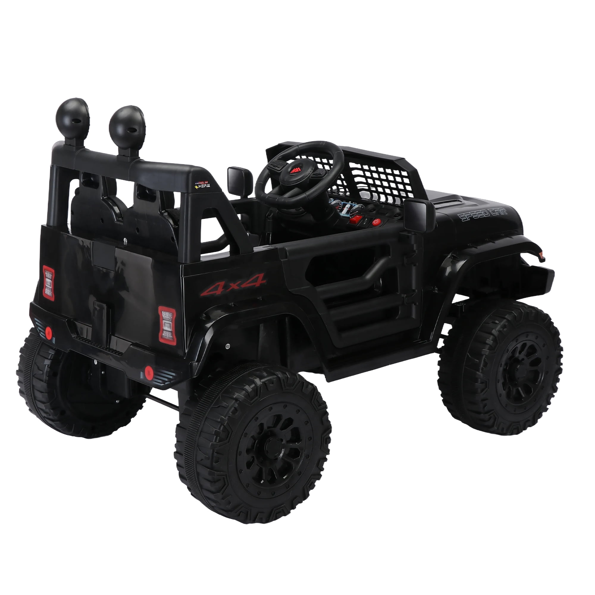 Resenkos 12v Battery-Powered Toy Truck for Kid, Kids Ride On Truck Electric Vehicle with Parents Remote Control, Three Speed Adjustable, Black Resenkos 12v Battery-Powered Toy Truck for Kid, Kids Ride On Truck Electric Vehicle with Parents Remote Control, Three Speed Adjustable, Black