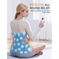 thumbnail image 6 of ALLJOY Electric Large Heating Pad for Neck, Back, and Shoulders with 6 Heat Levels & 8 Timers, Auto Shut Off - 24" x 12" - Blue, 6 of 8