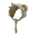 thumbnail image 2 of Gorro MOSSTYUS para mujer, tejido a ganchillo, orejas de gato, color beige, 2 of 9