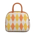 thumbnail image 2 of Sac à Lunch Fusion Rayé et à Carreaux – Design Rustique à Carreaux, Sac Isotherme Réutilisable pour Travail et École, 2 of 5