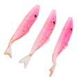 thumbnail image 2 of Paquete De 3 Piezas, Cebo Para Peces De Pesca Suave, Señuelo Del , Swimbait, Crankbait, Fácil De utilizar, Práctico Llevar rojo Cola Señuelo de la pesca suave, 2 of 6