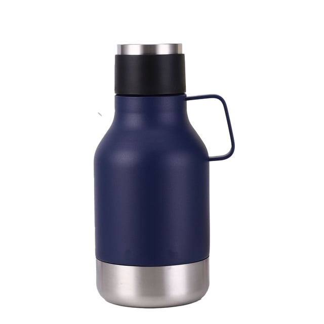 Methold Hervidor de agua portátil de acero inoxidable de gran capacidad para perros, ideal para aventuras al aire libre. Suministros para perros azul