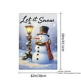 thumbnail image 4 of JOOCAR Let It Snow Snowman Garden Flag for Winter Christmas Home Outdoor Garden Yard Door Decor 12x18 inch, 4 of 5