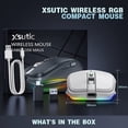 thumbnail image 2 of Rechargeable Wireless Mouse, 2.4G RGB 4 Adjustable DPI (maximum 3600) Silent Ergonomic Mouse with 6 Buttons, 2 of 7