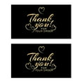 thumbnail image 1 of 100pcs Black Gold Thank You for Supporting My Small Business Cards, Thank You Cards, 2 x 3.5 Inch, 1 of 5