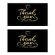 thumbnail image 1 of 100 unidades de tarjetas de agradecimiento de oro negro por apoyar mis pequeñas tarjetas de visita, 2 x 3,5 pulgadas KP02, 1 of 1