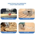 thumbnail image 4 of Trim Router Wood Router Tool Cordless Electric Hand Trimmer Router Professional Premium Woodworking Trimmer, 4 of 7