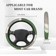 thumbnail image 4 of XMXT Green Abstract Floral Graffiti Steering Wheel Cover, Elastic Non-Slip Universal Fit Car Decor Accessories Protector for Auto SUV Trucks, 4 of 8