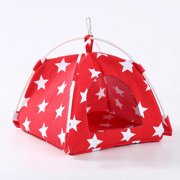 Bird Nest Hut Hammock,Parrot Tent House Bed Habitat Hideaway Reversible Cushion Mat Placed onto The Birdcage by a Metal Clasp,Fit for Budgerigar Parakeet Macaw