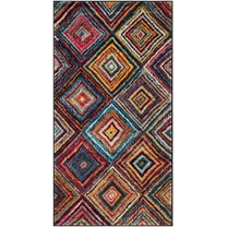 SAFAVIEH Aruba Ottoline Geometric Diamonds Area Rug, Multi, 2'7" x 5'