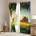 thumbnail image 4 of Homewish Dreamy Cartoon Deer Black Out Curtains, Western Rustic Cabin Curtains Pack of 2 (42x63 Each), Anime Animal Theme Bedroom Curtains, Blackout Curtains Bedroom Decor, 4 of 7