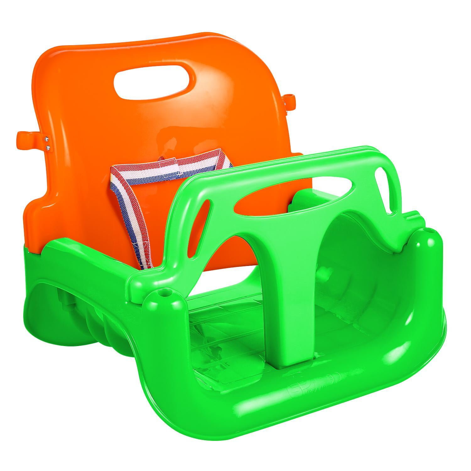 Toddler Swing Set With T Bar Secure Detachable Outdoor Play