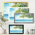 thumbnail image 4 of Designart 'Palm Beach Resort At Sunrise III' Nautical & Coastal Framed Art Print, 4 of 4