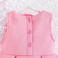 thumbnail image 4 of Kids Dresses for Girls Short Sleeves Pink Dress Fall Winter Birthday Dress Princess Dress Up for Girls 3-4 Years, 4 of 6