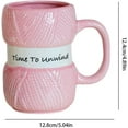 thumbnail image 2 of Chanana Knitting Gift Mug With Realistic Yarn Detailing, Funny Crochet Themed Gift for Her, Birthday Or Mother's Day Gift For Her, Pink, 2 of 7