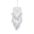 thumbnail image 1 of Moda Luz LED blanca Atrapasueños hecho a mano con pluma Amor Atrapasueños Luz de noche Familia Mesita de noche Pared Fiesta familiar Decoración de la boda Regalo JAMW Sencillez, 1 of 5