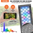 thumbnail image 2 of VEVOR Aquarium Light 36W Full Spectrum Aquarium LED Lights for 48"-54" Fish Tank, 2 of 9