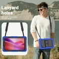 thumbnail image 6 of FJLBDE Case for Lenovo Tab One 8.7 inch/K9 TB305FU 2025, Rugged Shockproof Tablet Cases Cover with Kickstand Shoulder Strap, Blue, 6 of 7