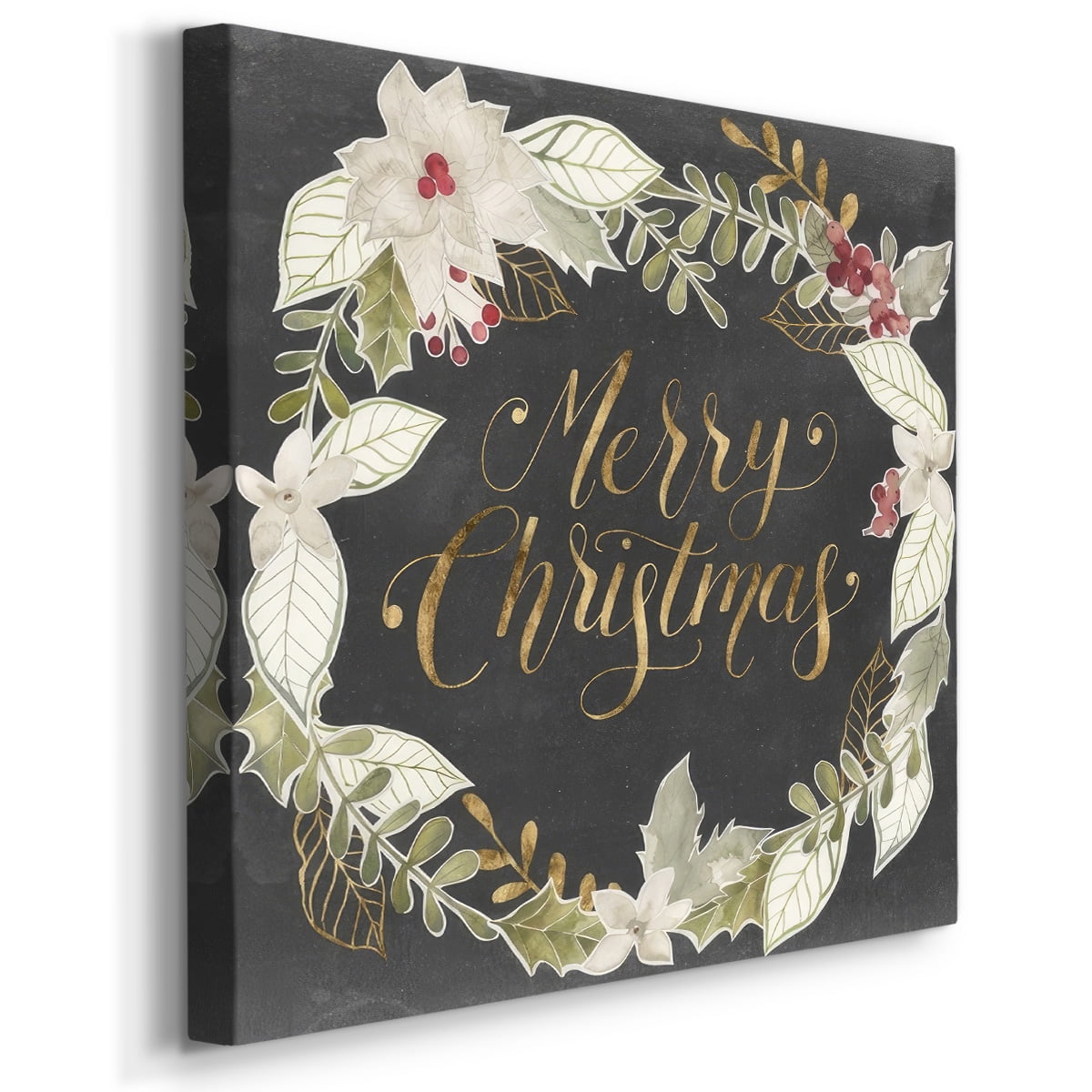 Gilded Christmas I- Gallery Wrapped Canvas