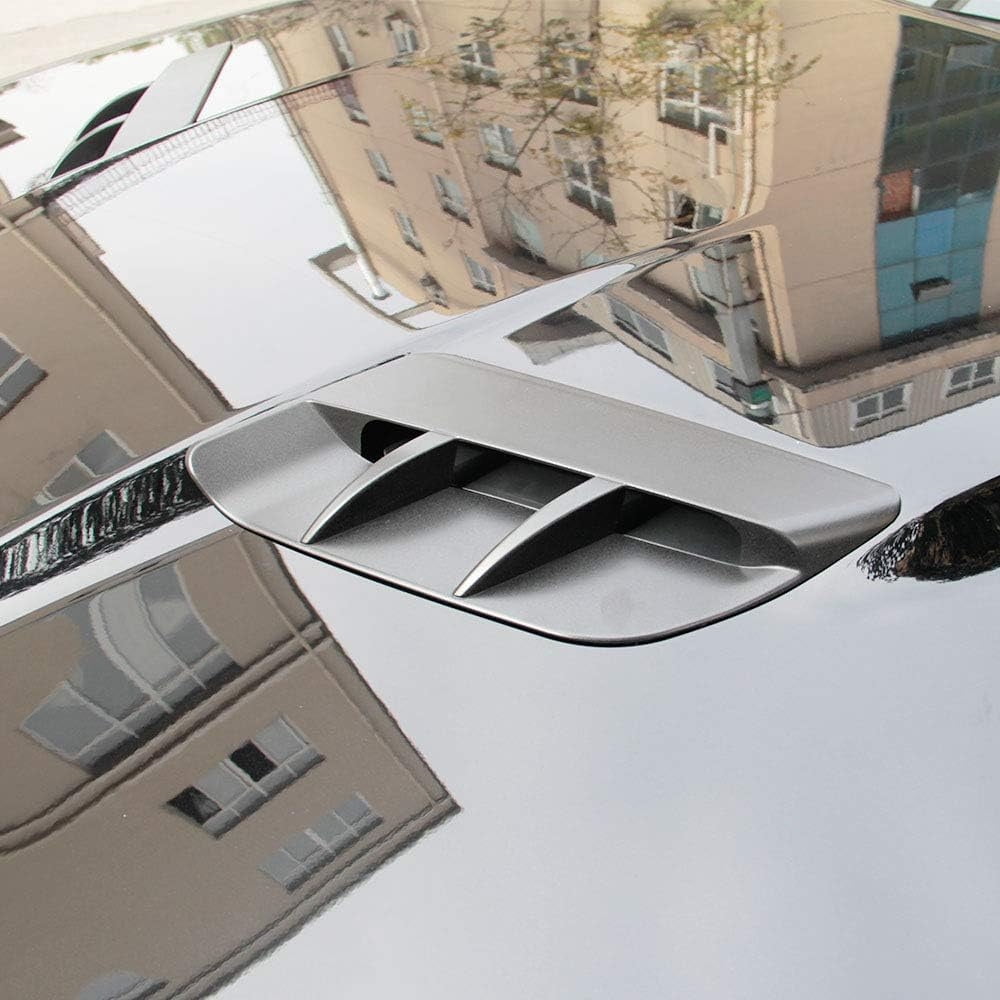 2PCS Matte Black Hood Scoop Air Vent Cover Exterior For Dodge Challenger 2015-2022