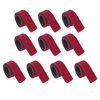 Uxcell 20cm Stretchy Belt Holders Pole Sleeve Cover Fishing Rod Strap, Red 10 Pack