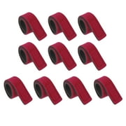 Uxcell 20cm Stretchy Belt Holders Pole Sleeve Cover Fishing Rod Strap, Red 10 Pack