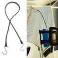 thumbnail image 6 of FENGGUIQU Heavy Duty Black Rubber Bungee Cord with Dual Metal Hooks, Strong Elastic 42 Inch for Secure Luggage and Outdoor Use, 6 of 8