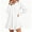 White, variant on Long Sleeve Women Casual Button Down Shirt Dress Collared Pleated Swing Mini Dresses