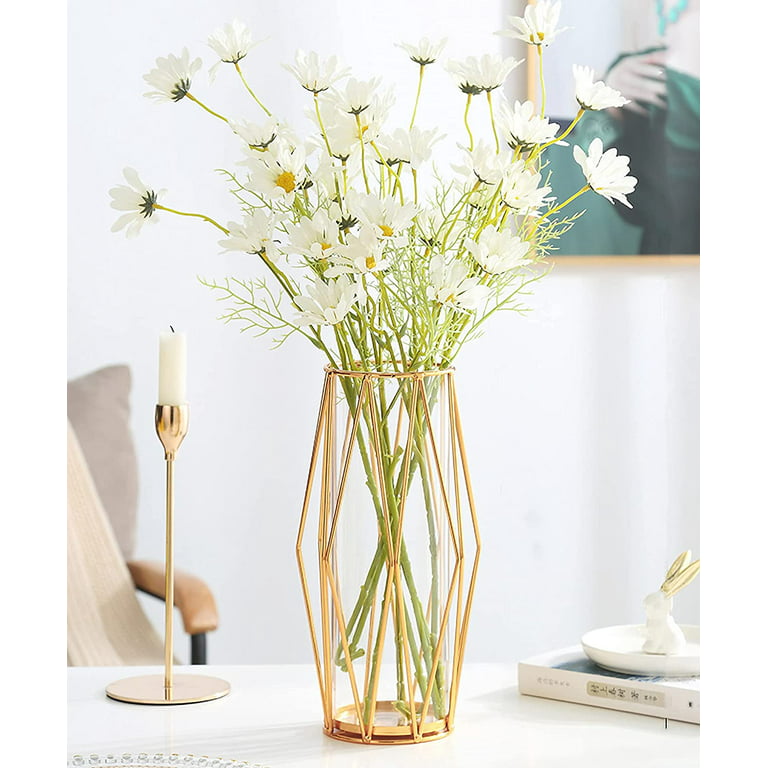 Gold Flower Vase Decorations For Living