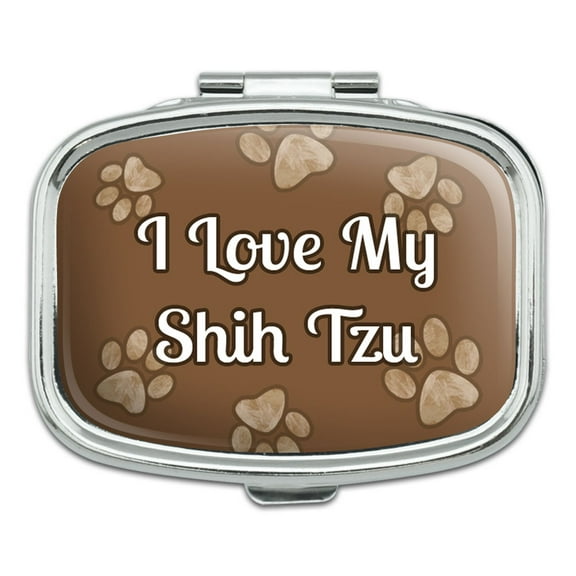 I Love Heart My Pet - Shih Tzu - Rectangle Pill Box