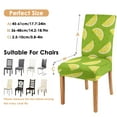 thumbnail image 6 of Set of 4 Lemon Print Dining Chair Covers Lovely Yellow Fruit Theme Washable Stretch Slipcovers Removable Polyester Protector for Modern Kitchen or Party, 6 of 7