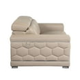 thumbnail image 5 of Titan Furnishings 38" Modern Genuine Italian Leather Chair in Beige, 5 of 13
