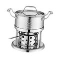 thumbnail image 2 of Luzkey Réchaud à Alcool Marmite Chaude en Acier Inoxydable Buffet Chaud pour BBQ Restaurant Usage Domestique A, 2 of 8