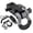 GRAY-BLACK-1, variant on Red & Black 2-Inch Shackle Hitch Receiver with D-Ring and Hitch Pin for Off-Road Vehicle Recovery Towing