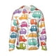 thumbnail image 1 of Balery Doodle Cars Sudadera ligera de manga larga con capucha y protección solar UPF 50+ para hombre y mujer, ideal para pesca y running-Small, 1 of 7