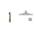 thumbnail image 1 of Figura de mujer africana, estatua de resina hecha a mano, adorno rústico para pared, decoración colgante de metal, escultura realista, ideal para sala, 1 of 8