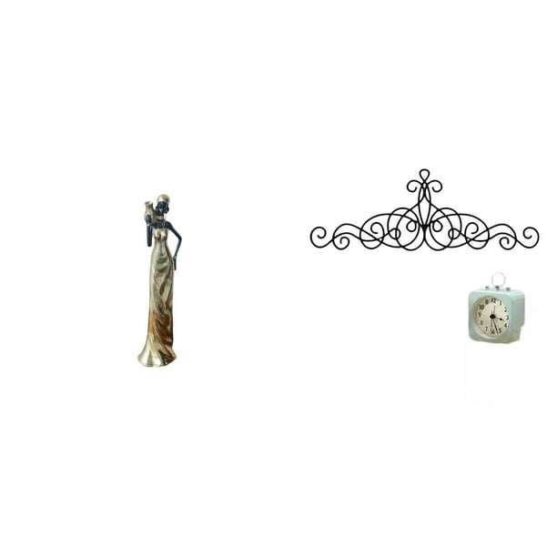 Figura de mujer africana,Estatua artesanal de una dama tribal africana,hecha a mano,para cafetería.,Decoración de pared con arte de pergamino,Decoración de pared con arte en pergamino,arte