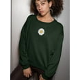thumbnail image 2 of Love Daisy Positive Heart  Sweatshirt Women -Image by Shutterstock, Female Medium, 2 of 4